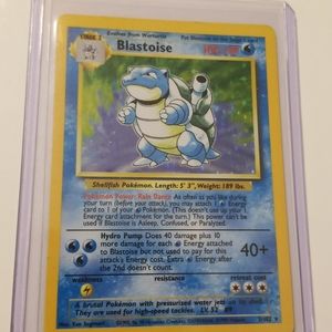 Pokemon WOTC base set Blastoise holo LP